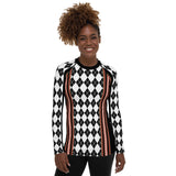 Argyle Me Black Fashion Rashguard Top Rashguard - Thathoodyshop