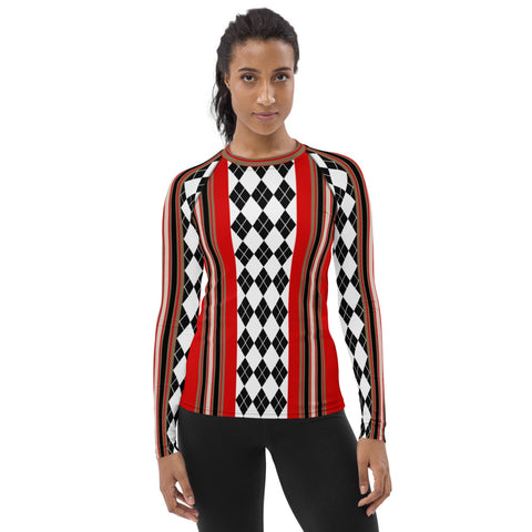Argyle Me DLX Fashion Rashguard Top Rashguard - Thathoodyshop