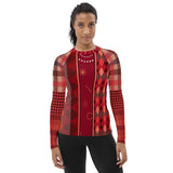 Toscana Red Fashion Rashguard Top Rashguard - Thathoodyshop
