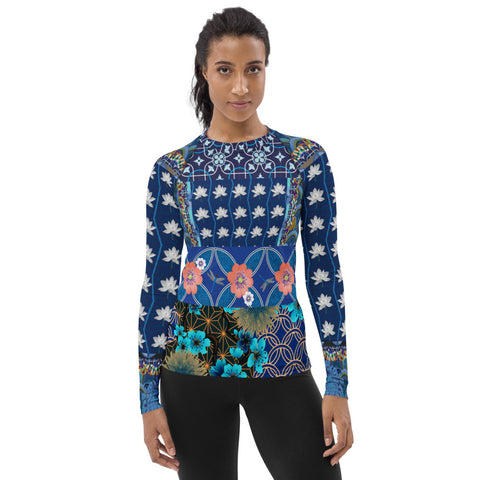 Dahlia Lama Fashion Rashguard Top Rashguard - Thathoodyshop