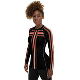 Gold Line Black Fashion Rashguard Top Rashguard - Thathoodyshop