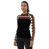 Gold Line Black Fashion Rashguard Top Rashguard - Thathoodyshop