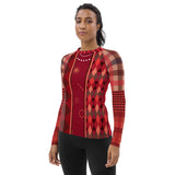 Toscana Red Fashion Rashguard Top Rashguard - Thathoodyshop