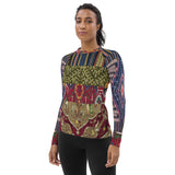 Red Melange Fashion Rashguard Top Rashguard - Thathoodyshop