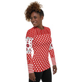 Red Crimson Fashion Rashguard Top Rashguard - Thathoodyshop