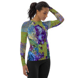 Purple Fusion Fashion Rashguard Top Rashguard - Thathoodyshop