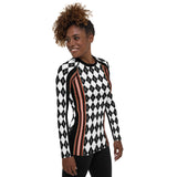 Argyle Me Black Fashion Rashguard Top Rashguard - Thathoodyshop