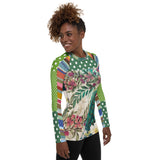 Green Peacock Fashion Rashguard Top Rashguard - Thathoodyshop