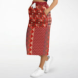 Toscana Red Pocket Maxi Skirt Long Skirt - Thathoodyshop