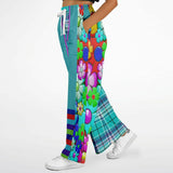 Make Me Happy Floral Plaid Stretchy Phat Bellbottoms Bellbottoms - Thathoodyshop