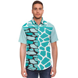 Grand Cayman S/S Button Down Shirt Short Sleeve Button Down Shirt - AOP - Thathoodyshop
