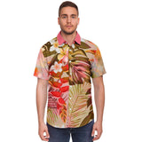 Brando Tahiti S/S Button Down Shirt Short Sleeve Button Down Shirt - AOP - Thathoodyshop