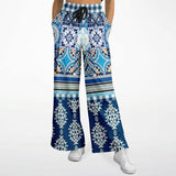 Agadir Moroccan Tile Stretchy Phat Bellbottoms Bellbottoms - Thathoodyshop