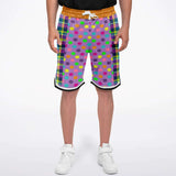 Mercury Retrograde Purple Vertical Basketball Shorts Basketball Shorts - Thathoodyshop