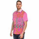 Gypsy Beat Indian Floral Short Sleeve Button Down Shirt Short Sleeve Button Down Shirt - Thathoodyshop