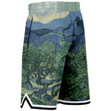 Midnight Moon Basketball Shorts Basketball Short Rib - AOP - Thathoodyshop