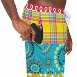 Maui Waui Hawaiian Patchwork Unisex Fleece Joggers Joggers - Thathoodyshop