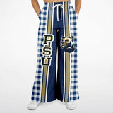Gingham Style Gingham Plaid Flare Leg Joggers Bellbottoms - Thathoodyshop