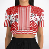 Red Crimson Cropped Sweater Cropped Sweater - Thathoodyshop