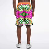 Orange Starburst Basketball Shorts Basketball Short Rib - AOP - Thathoodyshop