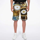 Steampunk Galactica Basketball Shorts Basketball Short Rib - AOP - Thathoodyshop