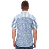 Blue Lagoon S/S Button Down Shirt Short Sleeve Button Down Shirt - AOP - Thathoodyshop