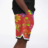 Blossom Hill Basketball Shorts Basketball Short Rib - AOP - Thathoodyshop