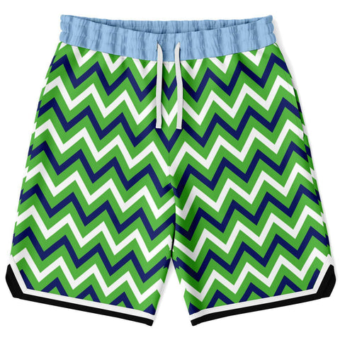 Green Par 4 Basketball Shorts Basketball Short Rib - AOP - Thathoodyshop