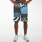 Pacific Palisades Patchwork Plaid Basketball Shorts Basketball Shorts - Thathoodyshop