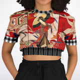 I Am Geisha Cropped Sweater Cropped Short Sleeve Sweater - Thathoodyshop