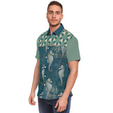 Bon Voyage S/S Button Down Shirt Short Sleeve Button Down Shirt - AOP - Thathoodyshop