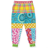 Maui Waui Hawaiian Patchwork Unisex Fleece Joggers Joggers - Thathoodyshop