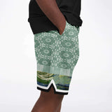 Morning Glory Shorts Basketball Short Rib - AOP - Thathoodyshop