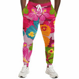 Pink Hawaiian Camo Fleece Joggers Joggers - Thathoodyshop