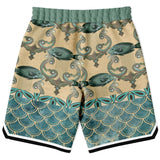 Bon Voyage Basketball Shorts Basketball Short Rib - AOP - Thathoodyshop