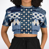 Blueberry Hill Cropped Sweater Cropped Short Sleeve Sweater - Thathoodyshop