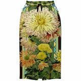 Green Caravan Floral Pocket Maxi Skirt Long Pocket Skirt - Thathoodyshop