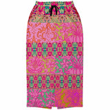 Gypsy Beat Pink Floral Patchwork Long Pocket Skirt Long Pocket Skirt - Thathoodyshop
