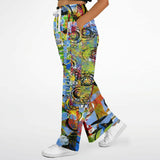 Barcelona Geometric Print Stretchy Phat Bellbottoms Bellbottoms - Thathoodyshop