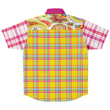 Ashbury Heights Plaid Paisley Button Down Shirt Short Sleeve Button Down Shirt - Thathoodyshop