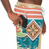 Surf's Up Kowabunga Stretch Poly Joggers Joggers - Thathoodyshop