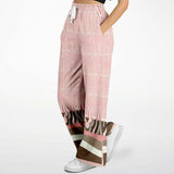 Pink Geo Zebra SW Signature Bellbottoms Flare Leg Joggers - Thathoodyshop