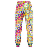 Hello Janis! Yellow Geo Print Unisex Fleece Joggers Fashion Jogger - AOP - Thathoodyshop