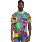 Glorious Breeze S/S Button Down Shirt Short Sleeve Button Down Shirt - AOP - Thathoodyshop
