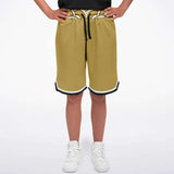 Brown Amarillo Basketball Shorts Basketball Short Rib - AOP - Thathoodyshop