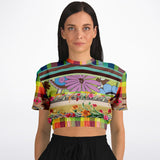 Green Apple Soho Cropped Sweater Cropped Short Sleeve Sweater - Thathoodyshop