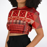 Toscana Red Cropped Sweater Cropped Sweater - Thathoodyshop