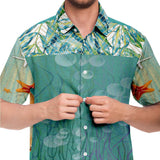 My Little Mermaid S/S Button Down Shirt Short Sleeve Button Down Shirt - AOP - Thathoodyshop