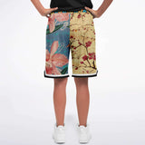 The Generation Gap Basketball Shorts Basketball Short Rib - AOP - Thathoodyshop