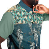 Bon Voyage S/S Button Down Shirt Short Sleeve Button Down Shirt - AOP - Thathoodyshop